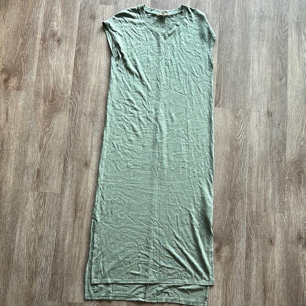 Madewell Muscle‎ Midi Sleeveless Dress Sweet Pine Heather Size Small